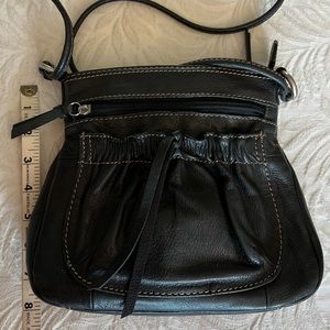FOSSIL ♥️ Crossbody black leather purse bag